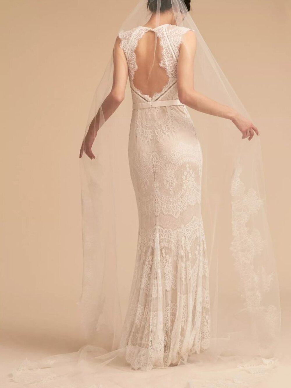 Anthropologie | PARIS by Debra Moreland Breathless Chantilly Cathedral Veil